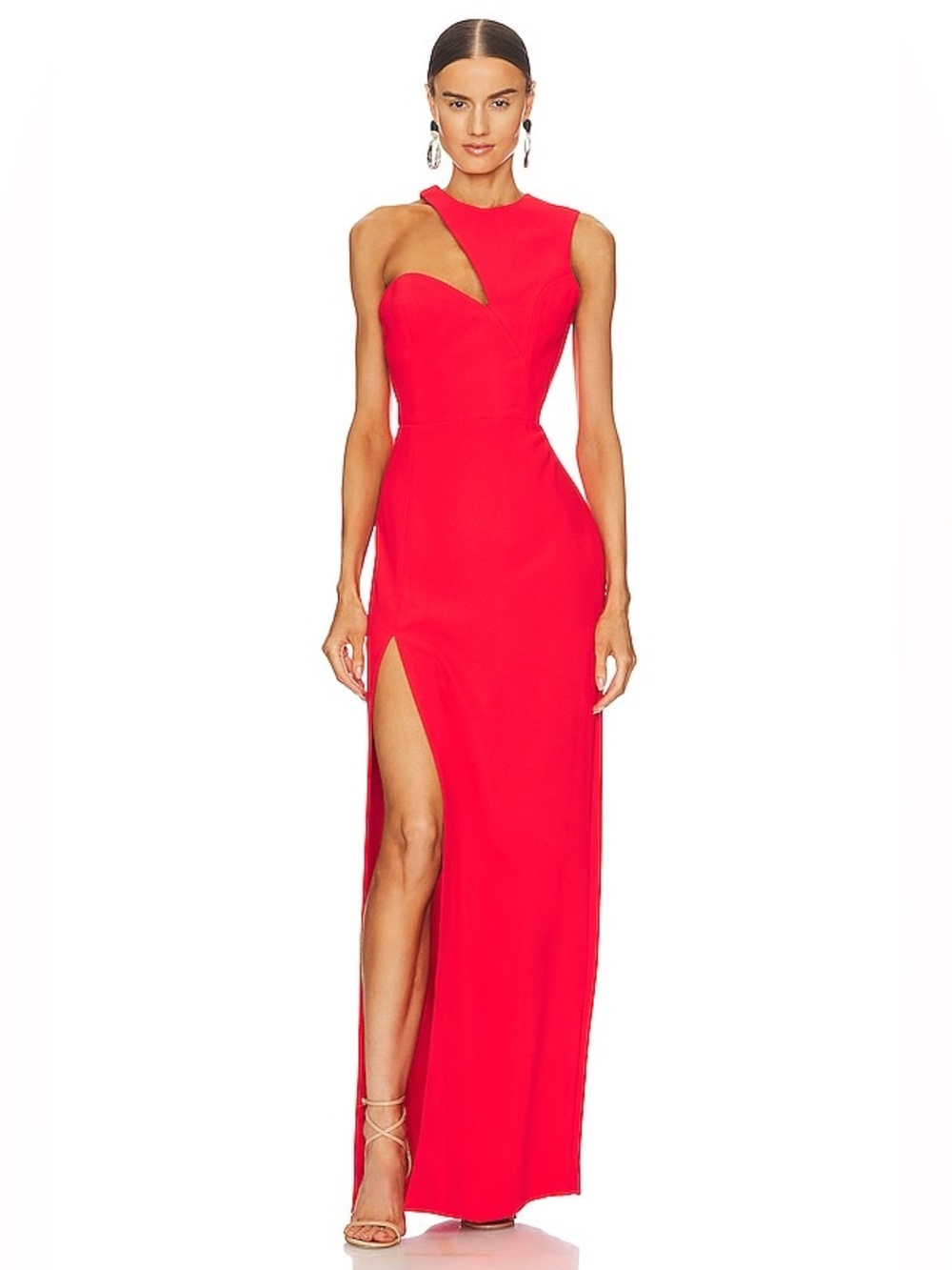 Amanda Uprichard x REVOLVE Gilda Gown in Crimson Large Red